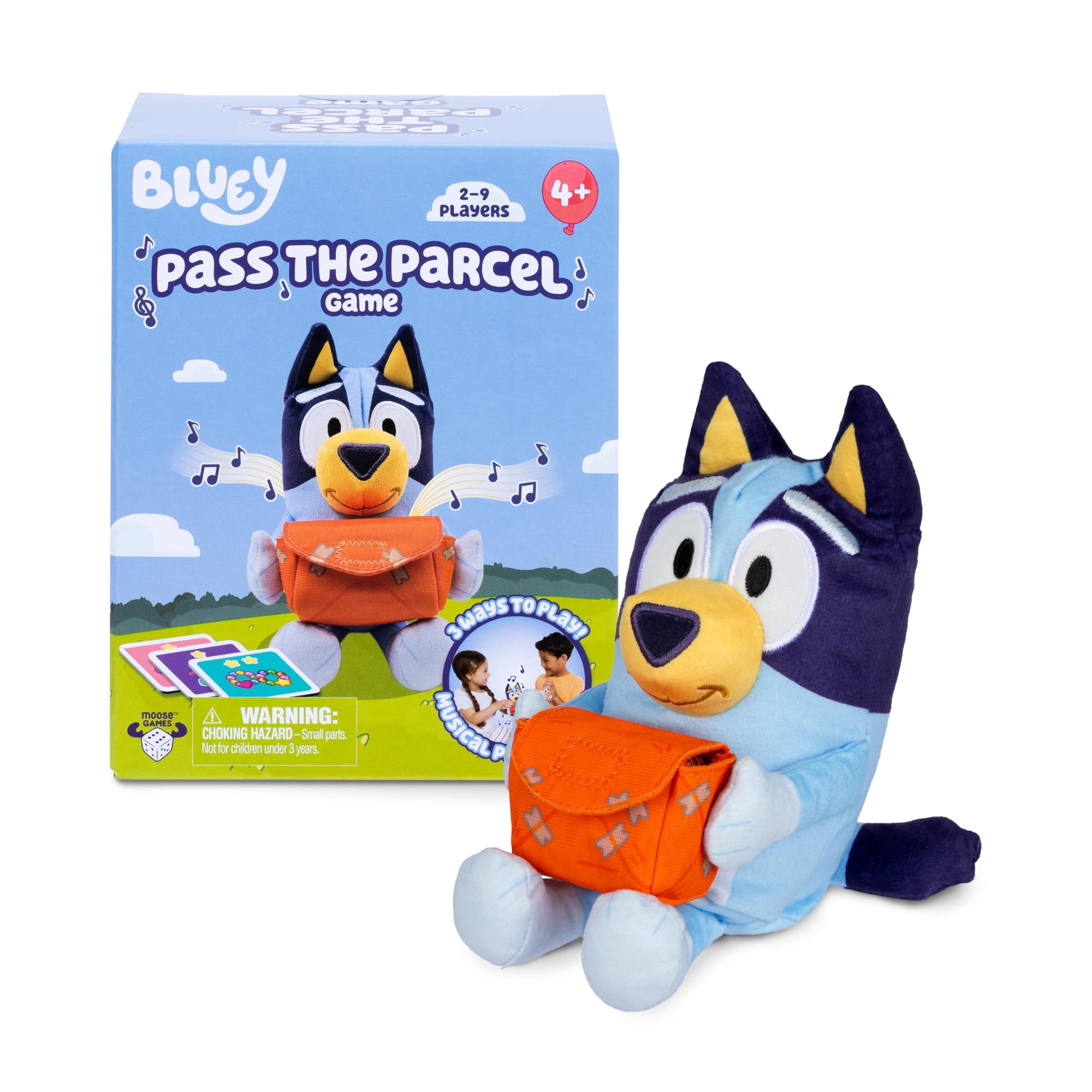 Juego Bluey Pasa El Paquete Peluche Musical 20 Cm