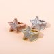 thumbnail image 5 of Anillos de Estrella de Moda de Lujo con Estilo Punk de Rapero Bling para Hombre Chapados en Oro de 14K Brillantes Grandes con Hielo Hip Hop Zirconia Cúbica Anillos de Compromiso para Hombre, 5 of 9