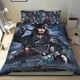 thumbnail image 1 of Piratas del Caribe Conjunto de sábanas temático, trío de piezas, cómodo y amigable con la piel, diseño único, regalo de decoración para el hogar para familiares, amigos y fans,173cm *218cm, 1 of 6