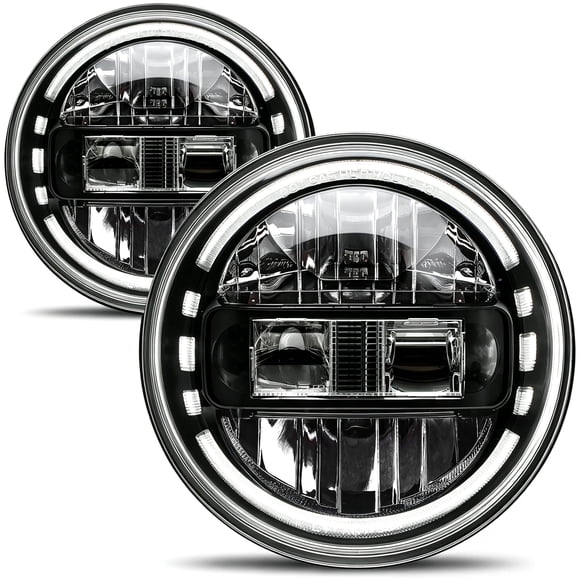 Faros LED AUDEXEN 18 cm para Jeep Wrangler JK, JKU, TJ (1997‑2018)