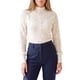 thumbnail image 1 of INSPIRE CHIC Blusa de Mujer Encaje Floral Cuello Simulado con Bordes Festoneados Hueco Peludo Victoriano Elegante Manga Larga de Linterna Camisas de Otoño Tallas Grandes Blanco, 1 of 6