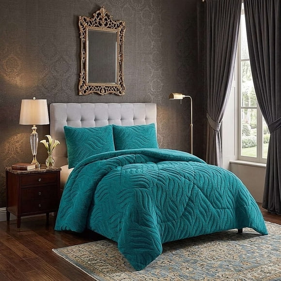 Cobertor Sherpa Texturizado Rb King Turquesa