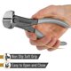 thumbnail image 5 of Extractor de clavos Bates Choice de 18 cm, pinza de corte gris, 5 of 7