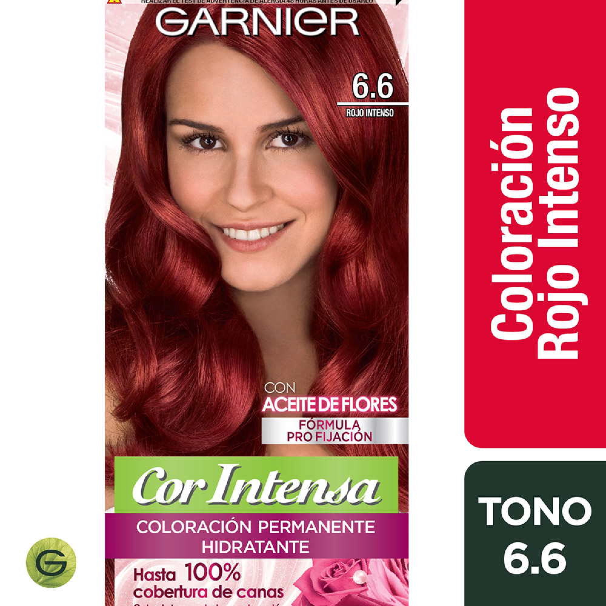 Coloración Cor Intensa Garnier Cabello 6.6 Rojo Intenso