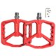 thumbnail image 1 of Pedales De Bicicleta De Monta?a MTB Bicicleta Ciclismo Pedales De Rodamiento De Plataforma Ancha Plana Rojo, 1 of 5
