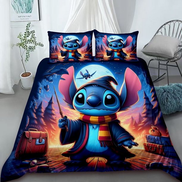x1778 Bed SheetsDuvet Cover Stitch Cute Cartoon Comfort Quilt Cover Home Boys Bedding Set Size Childrens Gift Bedroom Decor 3-Piece Bedding Set (1 Duvet Cover + 2 Pillow Shams) nj1778