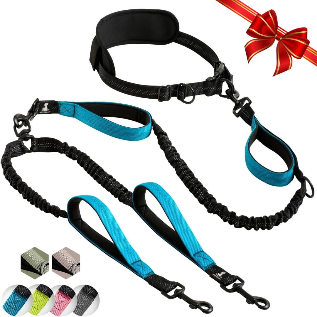Correa Doble Para Perros Sparklypets Con Manos Libres Para Perros Medianos Y Grandes