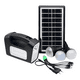 thumbnail image 2 of Kit Emergencia Solar Panel Camping Linterna Led Ampolletas Blanco Negro, 2 of 3