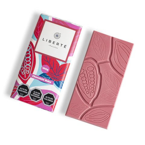 Liberté Chocolat - Barra De Chocolate Ruby 100 Gr