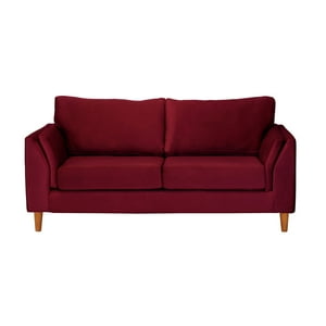 Latam Home - Sofa Milan 2C Con Resortes Pocket Tela Velvet Burdeo