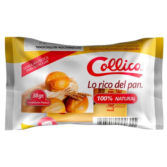 Levadura Fresca Individual Tradicional 38 g Collico