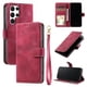 thumbnail image 1 of Funda Cartera para Samsung Galaxy S22 Ultra Tapa con Ranuras, Soporte y Correa Rojo, 1 of 5