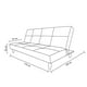 thumbnail image 5 of Futón Sofá Cama Cordoba Tela Negro, 5 of 5