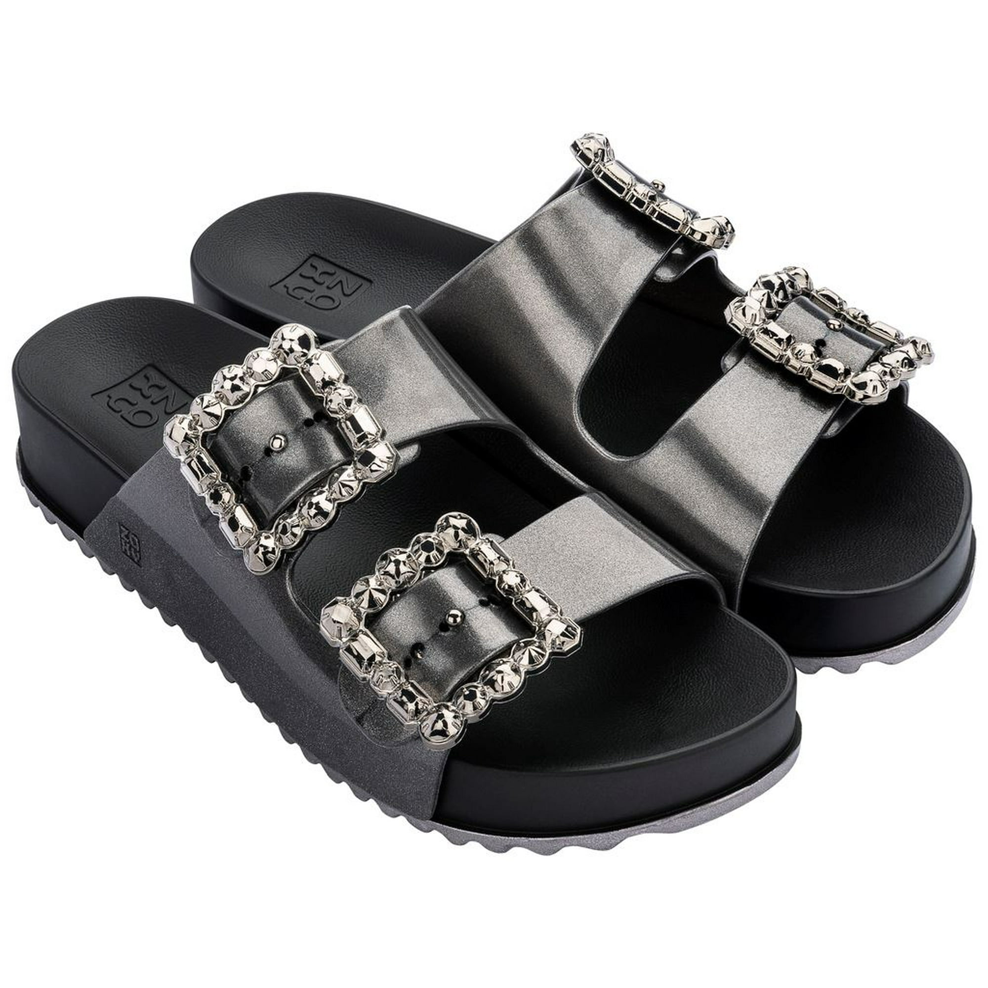 Sandalia Mujer Plata Partner Glam 356 Zaxy