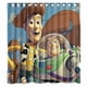 thumbnail image 1 of Cortina de ducha con diseño de Toy Story de dibujos animados, juego de cortinas de baño con ganchos, tamaño 66 x 72 pulgadas, 1 of 3