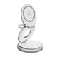 thumbnail image 2 of Soporte De Cargador Inalámbrico Portátil, Soporte De Mesa, Ligero, Resistente, Ajustable, Color Blanco, 2 of 5