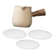 thumbnail image 3 of Tetera De Cerámica De 460 Ml De Capacidad, Incluye Parrilla Para 3 Teteras, Para Hotel, Camping, Color Blanco, 3 of 3
