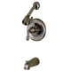 thumbnail image 1 of Grifo Kingston Brass Magellan de una sola manija para tina y regadera, negro, 1 of 3
