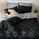thumbnail image 2 of Juego de edredón Bedsure, tamaño completo, reversible, negro, 7 piezas, 2 of 3