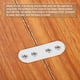 thumbnail image 5 of Uxcell paquete de 10 soportes rectos planos, placa de refuerzo de hierro de 55x5mm para reparación de muebles de madera, blanco, 5 of 5
