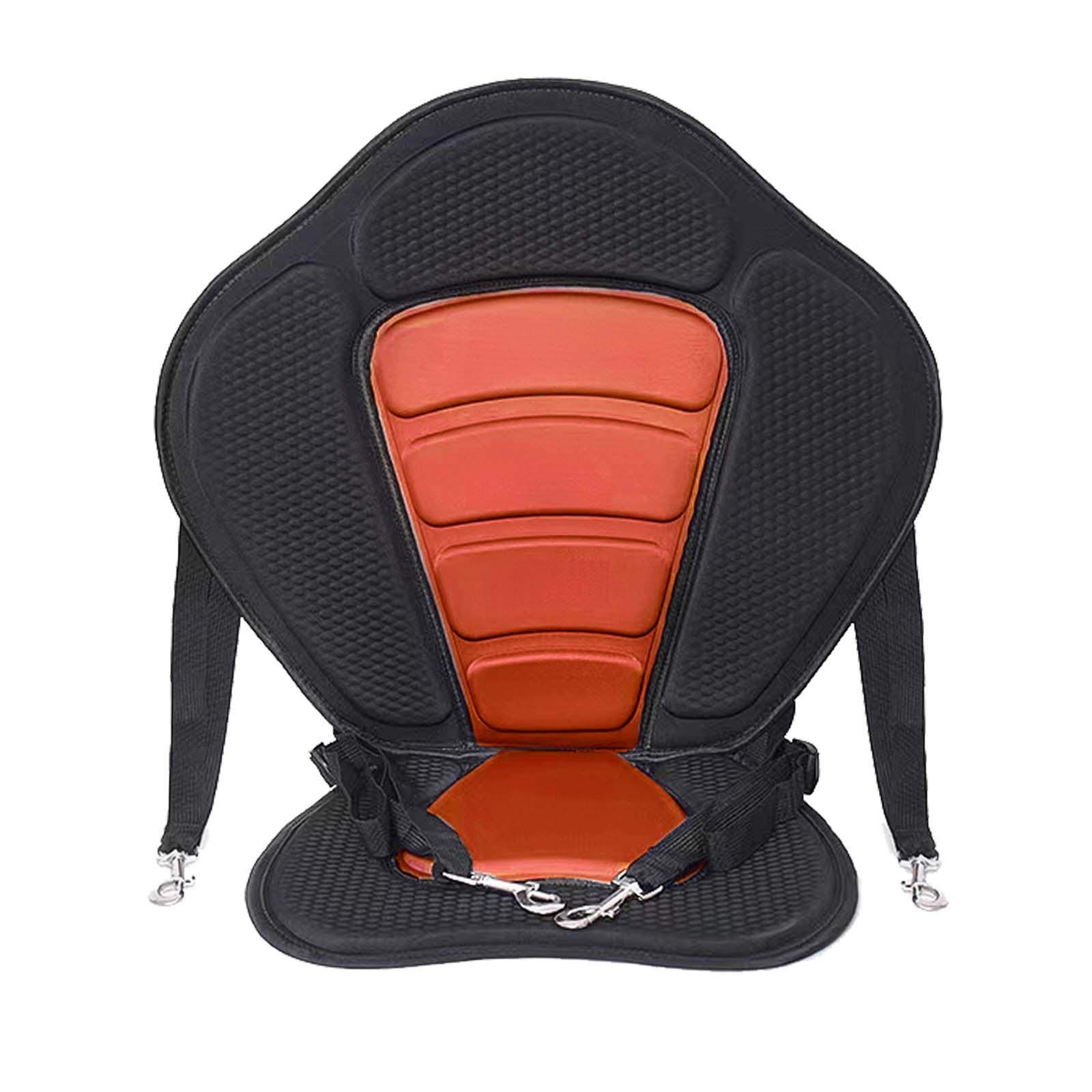 Magideal - Cojín De Asiento De Kayak Con Colchoneta De Amortiguación Trasera Desmontable Asiento De Respaldo De Canoa Cojín De Asiento Acolchado Para Piragüismo Naranja