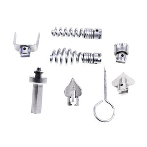 Magideal - Máquina Limpiadora De Desagües, Cabezal De Corte Combinado Para Trabajos De Dragado, Cabezal De Corte, Desatascador De Inodoro, Limpiador De Desagües, 8 Piezas