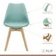 thumbnail image 4 of Comedor Mesa Eames Vidrio 100 cm + 4 Sillas Tulip Menta, 4 of 8