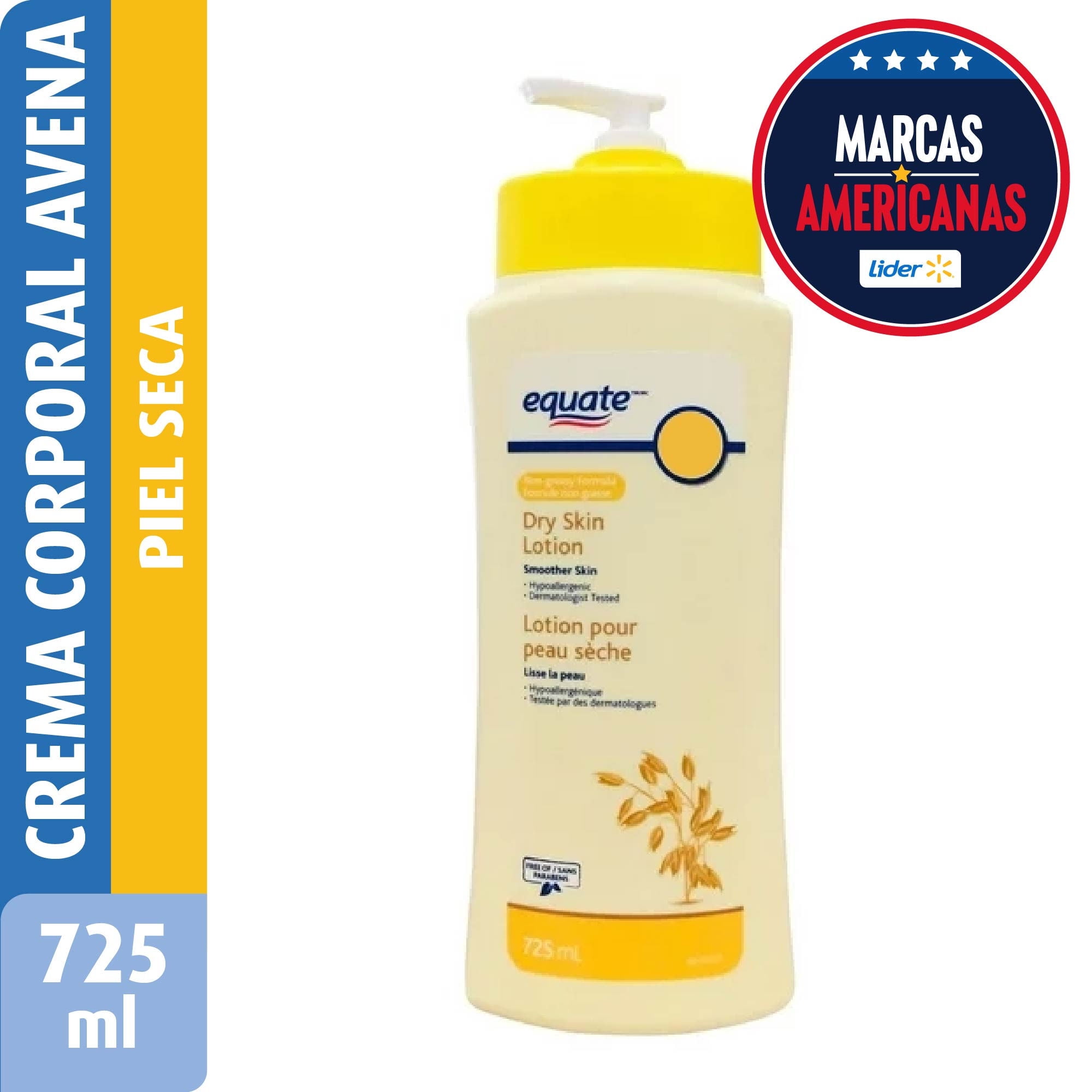 Crema Corporal Piel Seca Con Avena 725 ml Equate