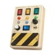 thumbnail image 5 of Tablero ocupado para niños pequeños, material didáctico, madera con botones de interruptor de luz, actividades del tablero de interruptor LED, tablero vocero, 5 of 5