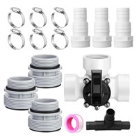 Magideal - Kit De Válvula Desviadora De 3 Vías Para Piscina, Reemplaza El Kit De Conversión De Manguera De Filtro De Válvula Deslizante, Desviador De Piscina De Blanco