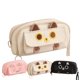 thumbnail image 1 of Estuche de lápices NIORYUZ 21 cm 4 capas Beige con diseño de gatito, 1 of 7