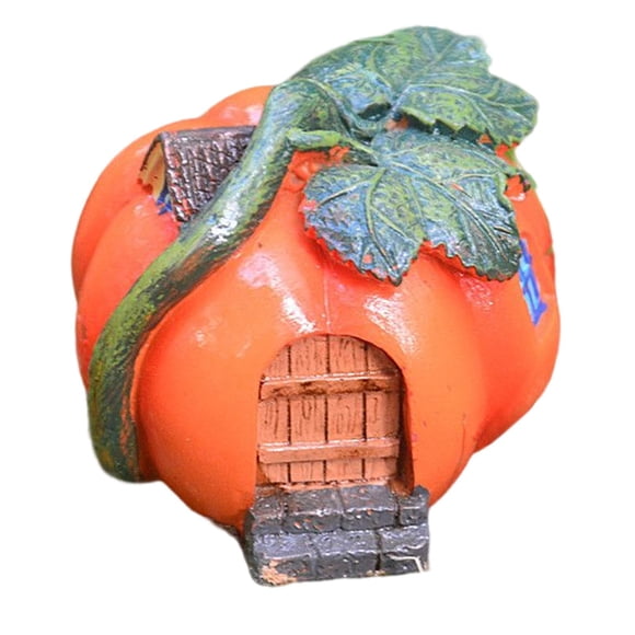 Calabaza Cottage Hada Jardín Casa Estatua Para Micro Paisaje Decoración Pequeña Calabaza