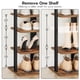 thumbnail image 5 of Estante para zapatos HOOBRO, vertical, de madera, color marrón rústico, 8 niveles, 5 of 9