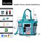 thumbnail image 2 of Bolso Tote Vulken 42 L de Malla con 9 Bolsillos – Turquesa, 2 of 7