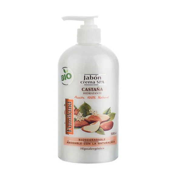 Jabón Hidratante Castaña Hipoalergénico x 500 mL Jabón Crema