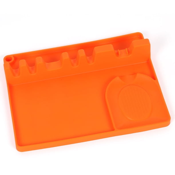 Reposacucharas 2 en 1 de silicona con almohadilla antigoteo para múltiples utensilios de cocina, soporte para cucharas de cocina de gran tamaño, sin BPA, resistente al calor, apto para lavavajillas.