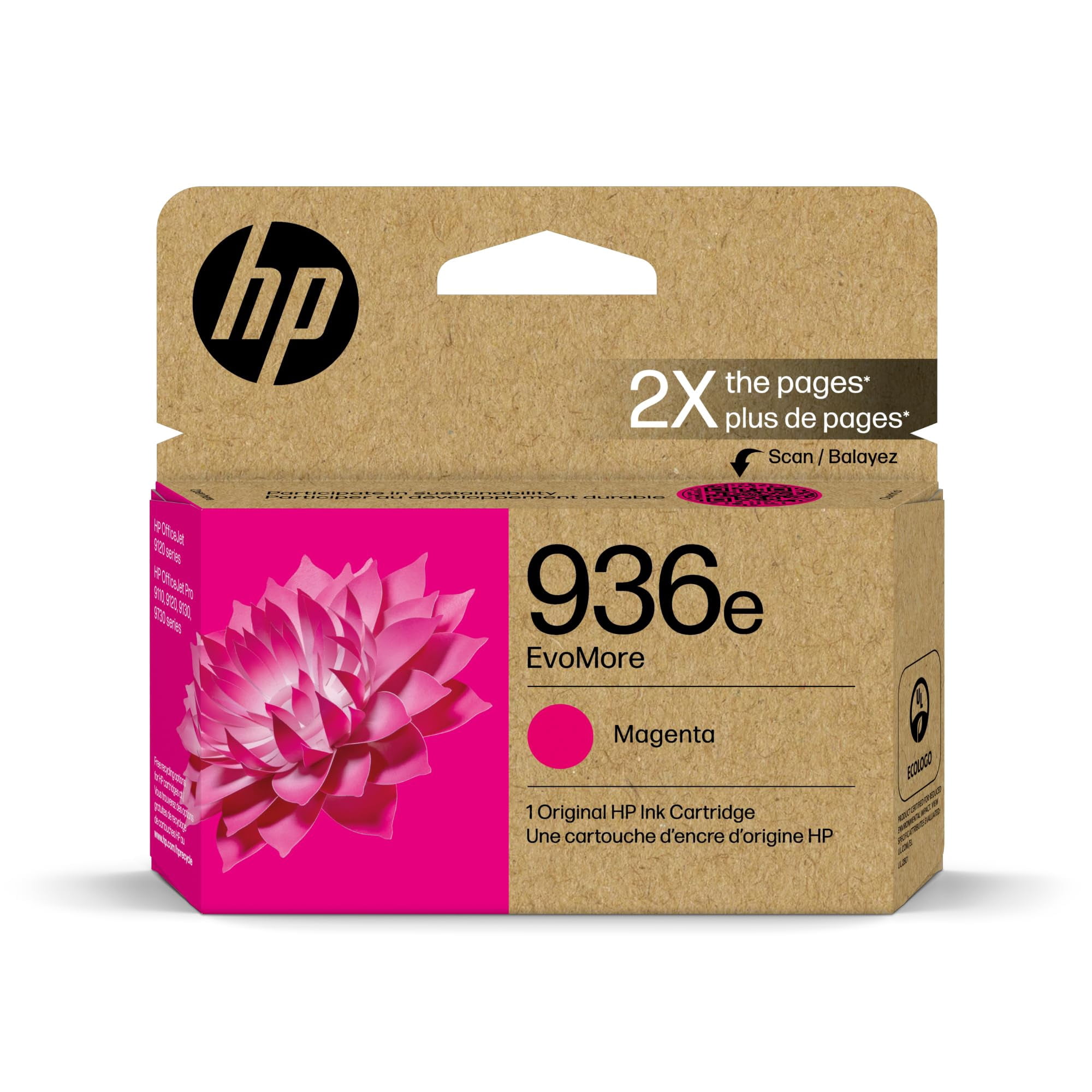 Cartucho De Tinta Hp 936e Evomore Magenta Para Impresoras Officejet