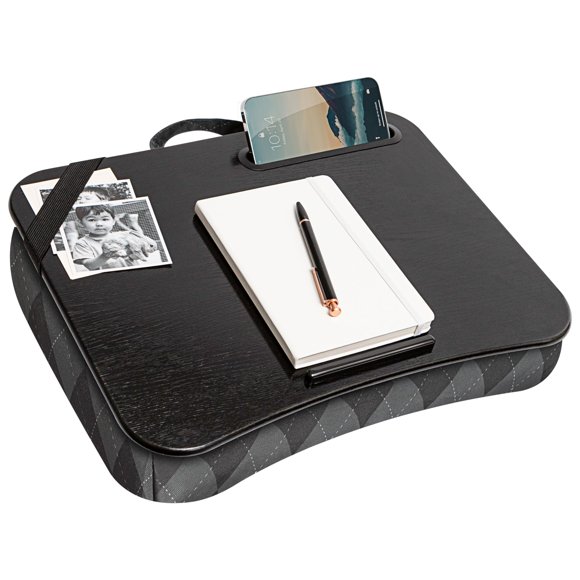 Lap Desk LapGear Designer Gray Argyle para portátil de 15,6 pulgadas