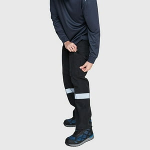 Jayson - Pantalón Cargo Poplin Reflectante Cintura Elastica Negro Xxl