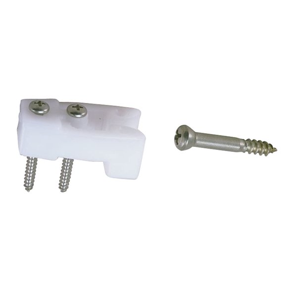 Door Catch Perko 0554DP, 2 tarjetas, polímero blanco, ajuste universal