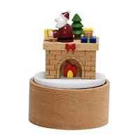Bothyi - Caja De Música, Lindos Adornos Para El Desarrollo Sensorial De Las Fiestas, Para Amigos, Amantes, Niños, Chimenea De Papá Noel