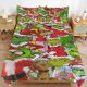 thumbnail image 2 of Comforter Set Queen Size Christmas Grinch Set with 2 Pillowcases for All SeasonsBedding Set 3pcs for Kids Boys Girls Bedroom Decor Bed Sheets, 2 of 5
