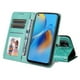 thumbnail image 5 of Funda tipo cartera FOXDOCK para OPPO Reno 6 Lite , diseño girasol en relieve, cuero PU, cierre magnético, soporte y tarjetero, 5 of 5