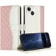 thumbnail image 1 of Funda Tipo Cartera Acolchada para iPhone 14 con Bloqueo RFID Ranuras y Correa Rosa, 1 of 5