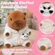 thumbnail image 3 of Set de peluches TITQWOP de 9 piezas con carpincho, ropa y mochilas, 3 of 9