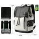 thumbnail image 1 of Leather Men Backpack, Vintage 15.6 inch Laptop Daypack, Waterproof Durable Travel Knapsack, College Leather Rucksack, 1 of 3