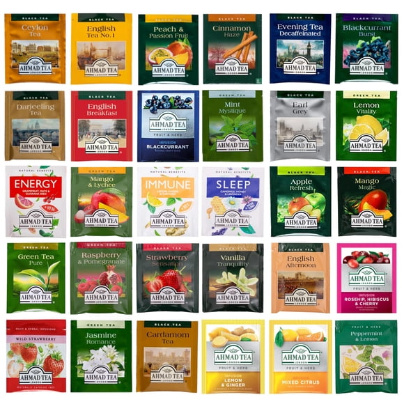 Pack de 30 Sabores de Té Ahmad - Disfruta Mejor el Café