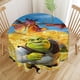 thumbnail image 2 of Shrek Mantel Redondo con Estampado Icónico de Temática, Se Adapta a la Mayoría de Mesas, Fácil de Cuidar, Regalo Perfecto para Aficionados, Amigos y Familia.180cm, 2 of 5