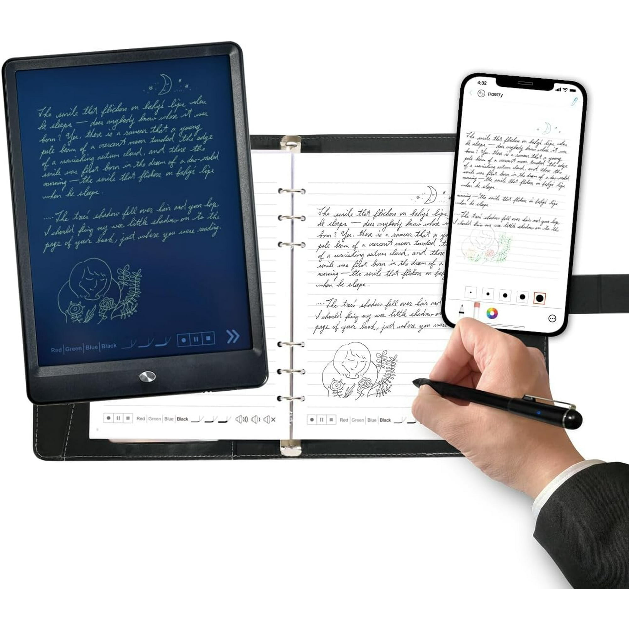 Smart Pen Ophayapen Smartpen+libreta+tablero De Escritura