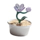 thumbnail image 3 of Planta En Maceta Estatua De Vidrio Estatuilla Regalo Decorativo Flores Artificiales En Maceta Violeta, 3 of 3